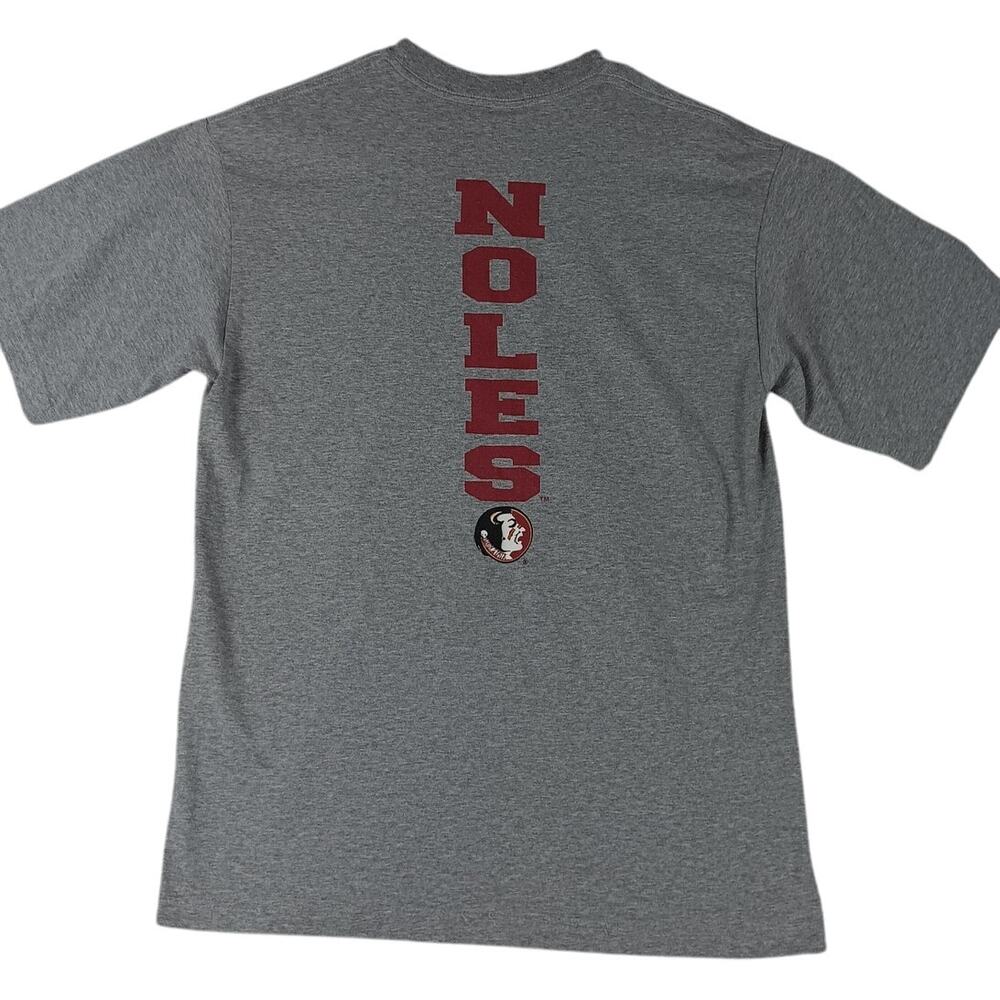Starter Team Tee Mens‎ Medium Gray Florida State Seminoles Spell Out Logo
